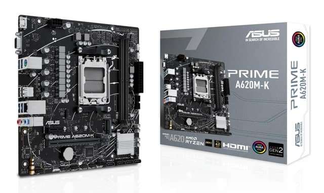 Μητρική Κάρτα ASUS AMD A620, Micro-ATX, Μνήμη DDR5, Θέσεις μνήμης 2, 1xPCI-Express 3.0 1x, 1xPCI-Express 4.0 16x, 1xM.2, 1x15pin D-sub, 1xHDMI (PRIMEA620M-K)