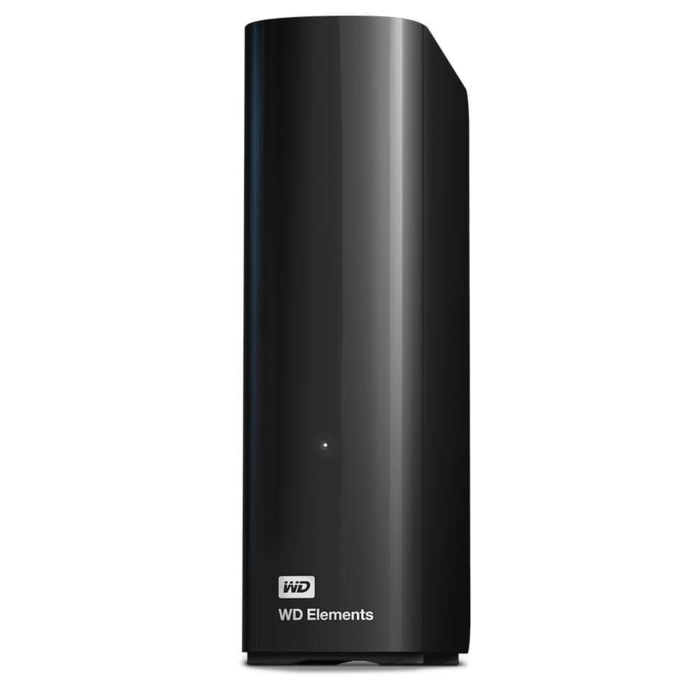 Εξωτερικός HDD WESTERN DIGITAL Elements Desktop, 10TB, USB 3.0, Δίσκοι 1, Μαύρος (WDBWLG0100HBK-EESN)