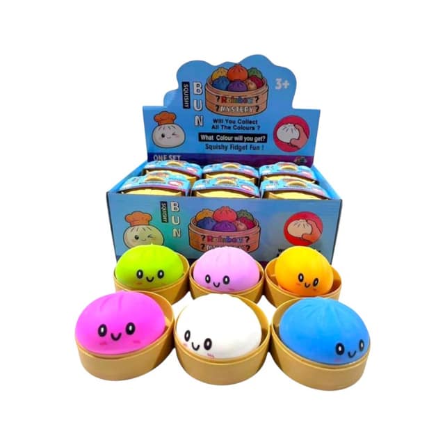 Παιχνίδι Squishy Dumpling Antistress φατσούλα - 5.5cm - Πακέτο 12 τεμαχίων - TEM4980 - 774980
