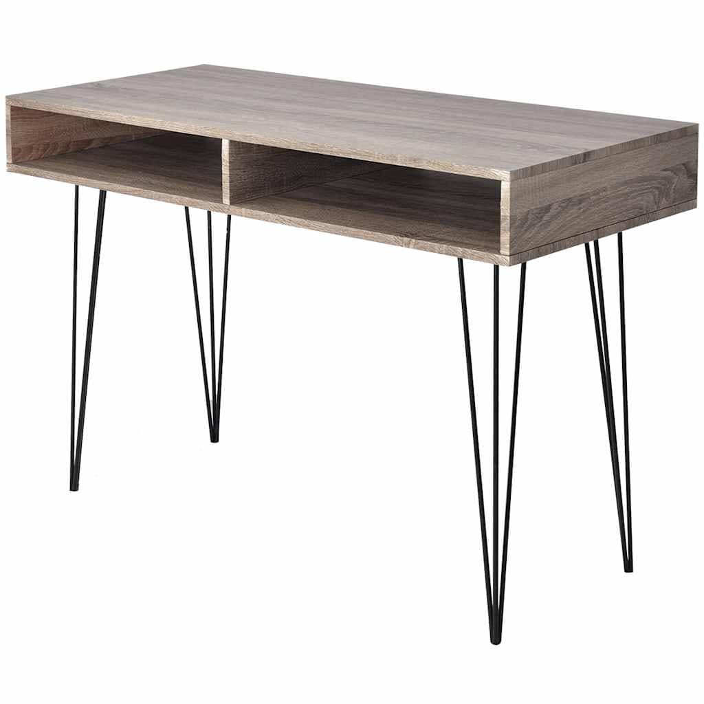 VidaXL Γραφείο με 2 Τμήματα Γκρι