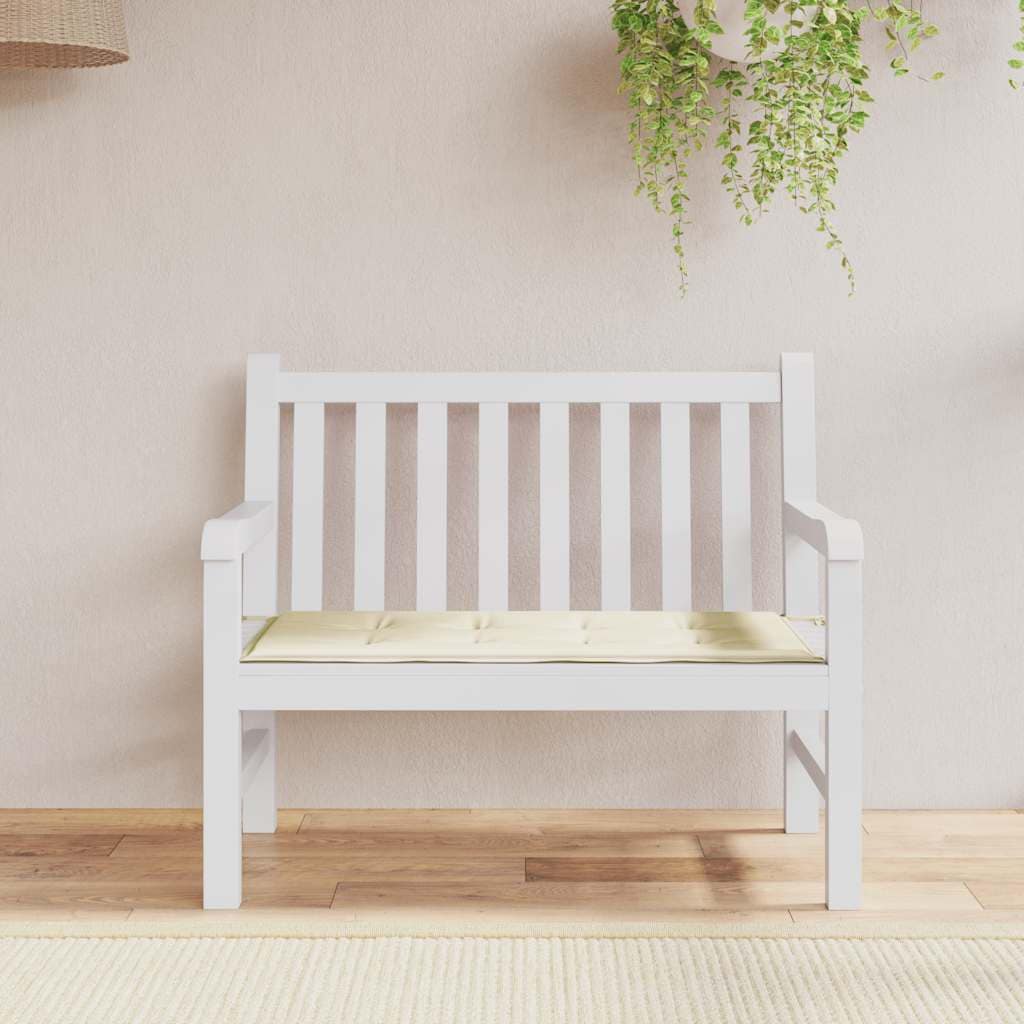 VidaXL Μαξιλάρι Πάγκου Κήπου Κρεμ 100x50x3 εκ. Ύφασμα Oxford