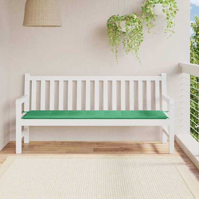 VidaXL Μαξιλάρι Πάγκου Κήπου Πράσινο 180x50x3 εκ. Ύφασμα Oxford