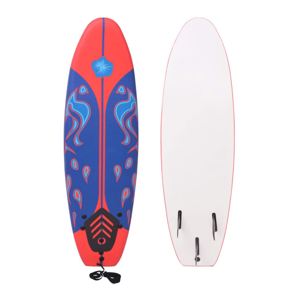 VidaXL Σανίδα Surf Μπλε/Κόκκινη 170 εκ.