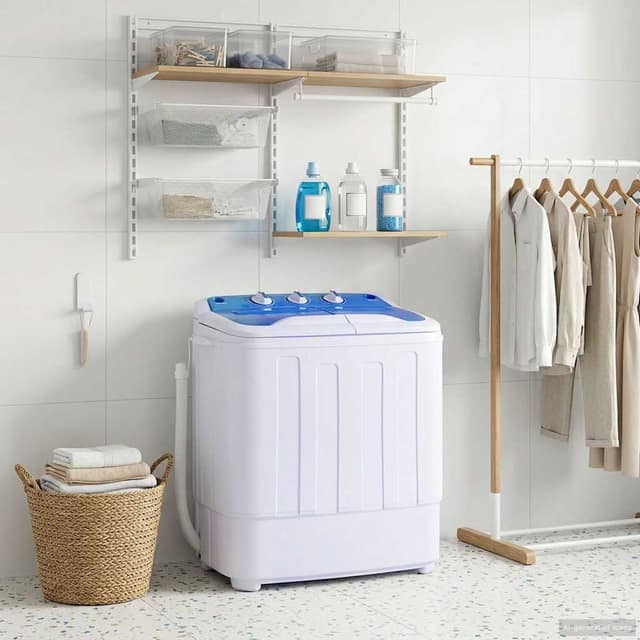 VidaXL Πλυντήριο Ρούχων Mini Με Δύο Κάδους 5,6 κ.