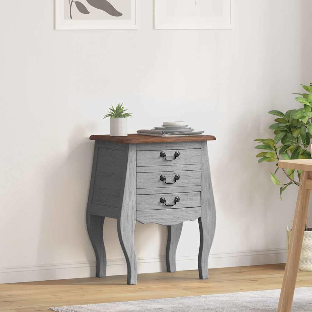 VidaXL Κομοδίνο 48 x 35 x 64 εκ. από Μασίφ Μαόνι