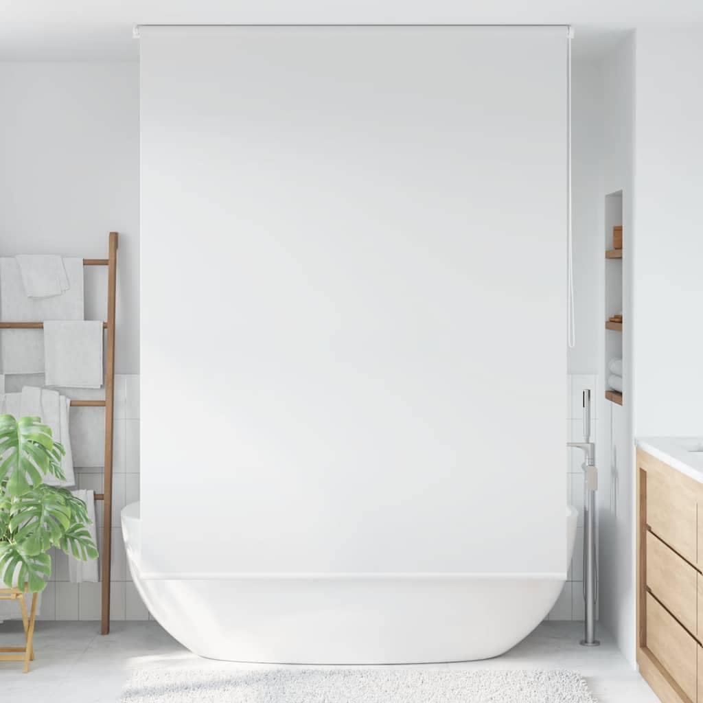 VidaXL Κουρτίνα Μπάνιου Ρολό Λευκή 160 x 240 εκ.