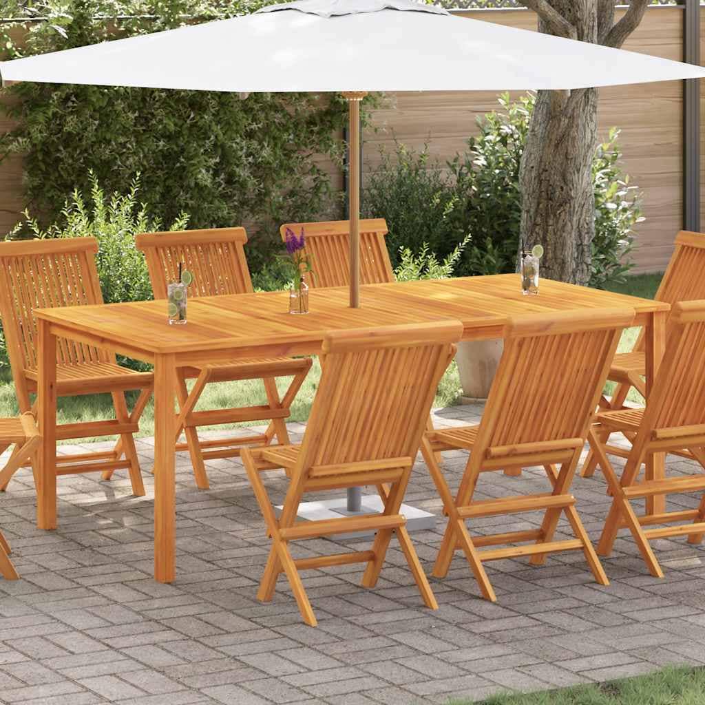 VidaXL Τραπέζι Κήπου 200 x 100 x 74 εκ. από Μασίφ Ξύλο Ακακίας