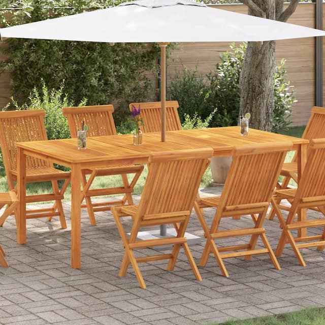 VidaXL Τραπέζι Κήπου 200 x 100 x 74 εκ. από Μασίφ Ξύλο Ακακίας