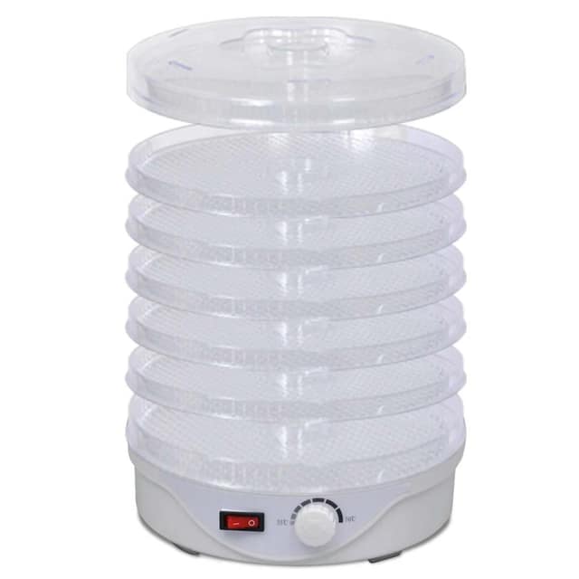 VidaXL Αποξηραντής Τροφίμων Στρογγυλός 250 W με 6 Δίσκους