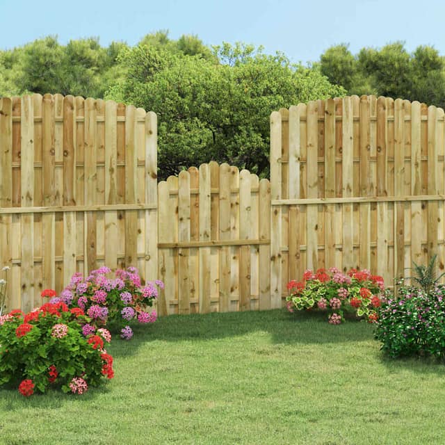 VidaXL Πόρτα Φράχτη 100 x 125 εκ. Εμποτισμένο Ξύλο Πεύκου