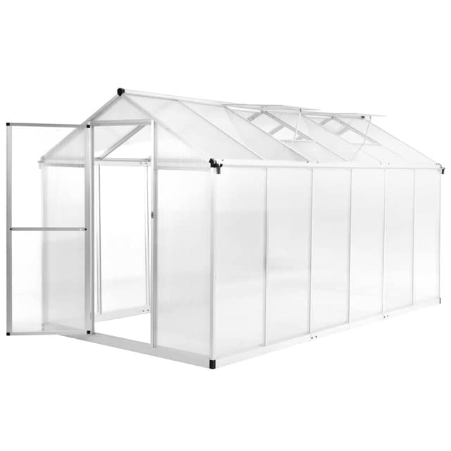 VidaXL Θερμοκήπιο 362 x 190 x 195 εκ. 13,41 μ³ Αλουμινίου