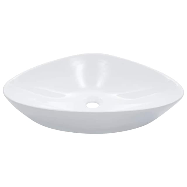 VidaXL Νιπτήρας Λευκός 58,5 x 39 x 14 εκ. Κεραμικός