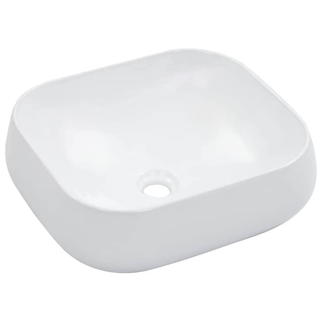 VidaXL Νιπτήρας Λευκός 44,5 x 39,5 x 14,5 εκ. Κεραμικός