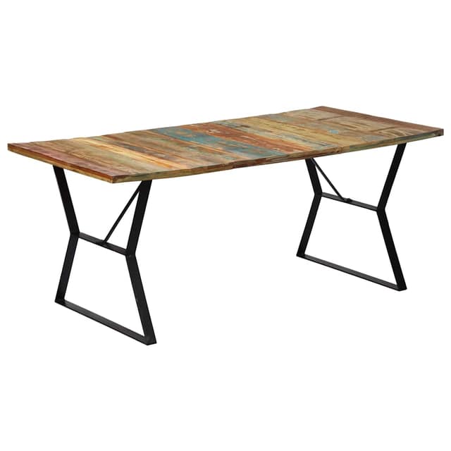 VidaXL Τραπεζαρία 180 x 90 x 76 εκ. από Μασίφ Ανακυκλωμένο Ξύλο