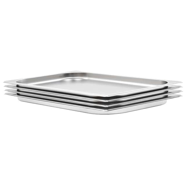 VidaXL Λεκάνες Gastronorm 4 τεμ. GN 1/1 20 χιλ. από Ανοξείδωτο Ατσάλι