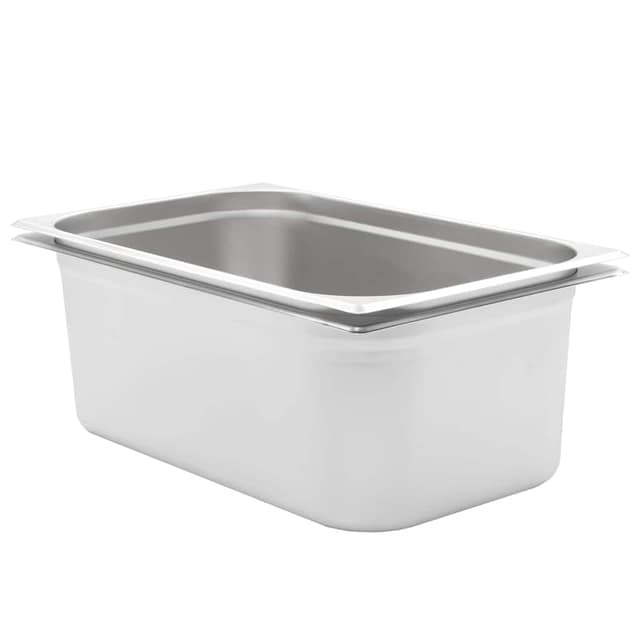 VidaXL Λεκάνες Gastronorm 2 τεμ. GN 1/1 200 χιλ. από Ανοξείδωτο Ατσάλι