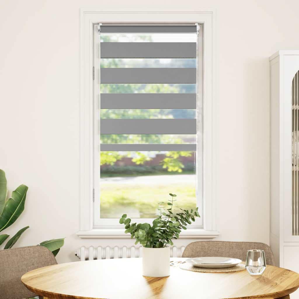 VidaXL Στόρι Ζέβρα 60,9 x 120 εκ. Πλάτος Υφάσματος 56,7 εκ. γκρι