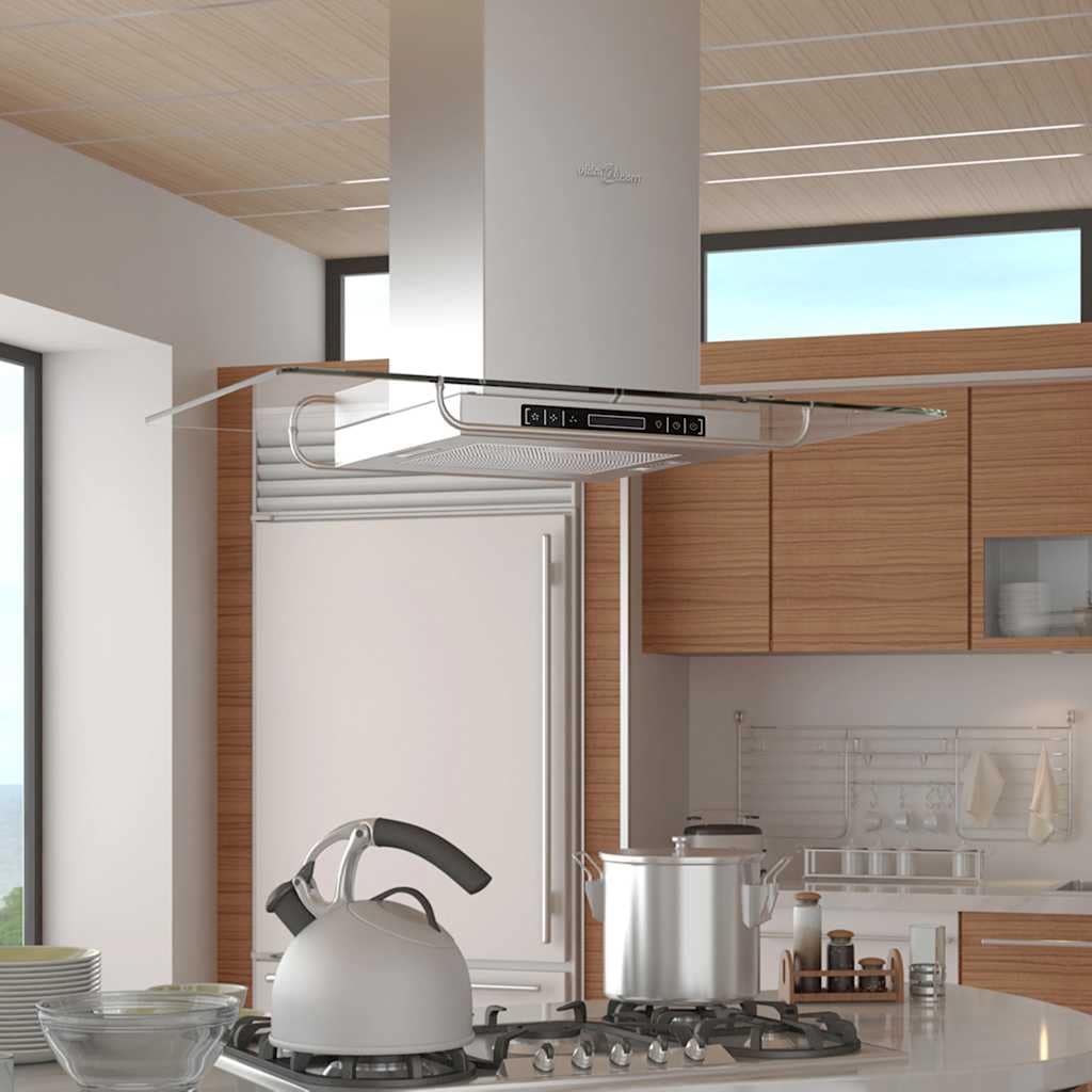 VidaXL Απορροφητήρας Νησίδας με Οθόνη LCD