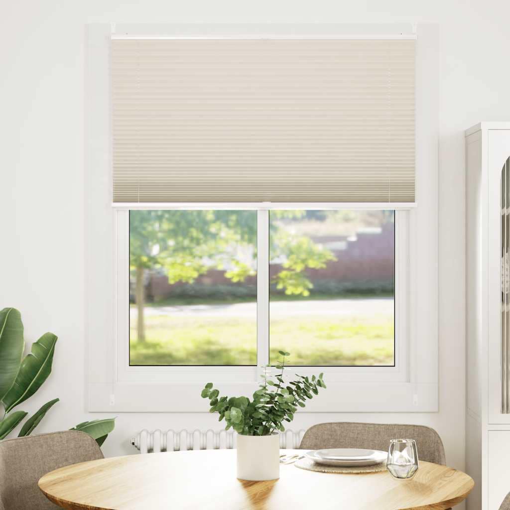 VidaXL Σύστημα Σκίασης Πλισέ Κρεμ 100 x 150 εκ.
