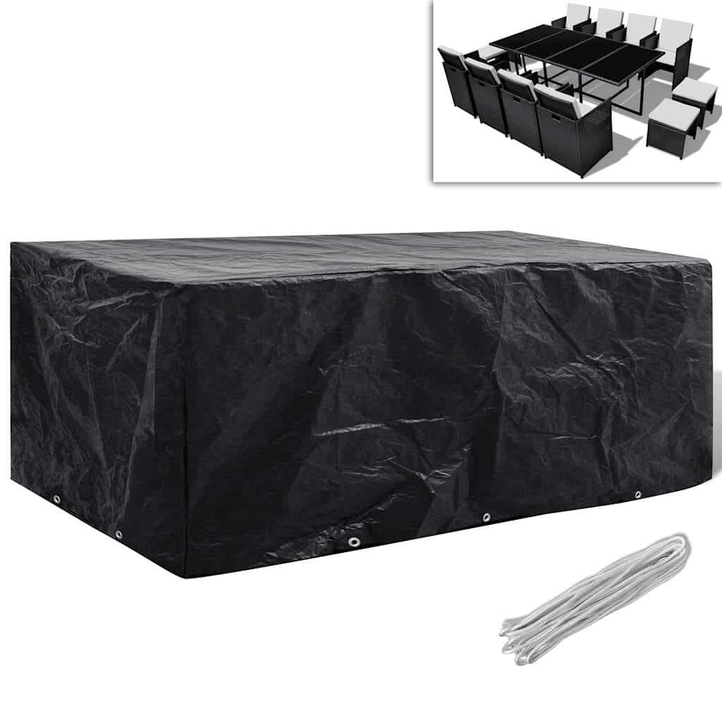VidaXL Κάλυμμα Επίπλων Κήπου με 8 Κρίκους 229 x 113 x 73 εκ.