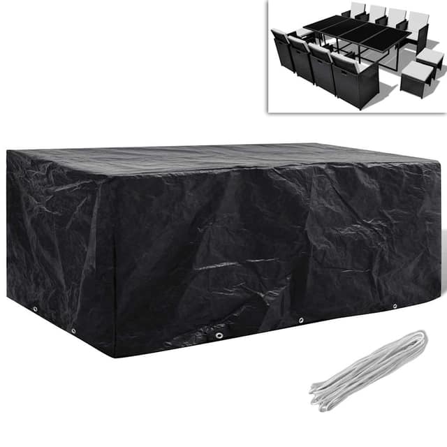 VidaXL Κάλυμμα Επίπλων Κήπου με 8 Κρίκους 229 x 113 x 73 εκ.