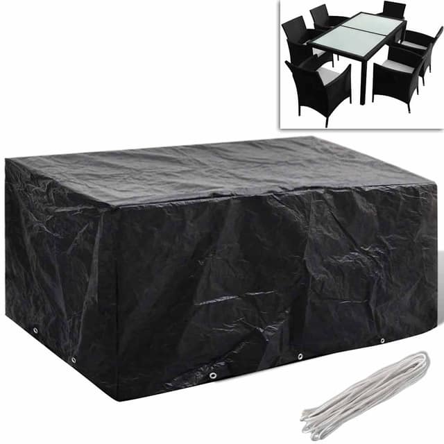 VidaXL Κάλυμμα Επίπλων Κήπου με 8 Κρίκους 240 x 140 x 90 εκ.