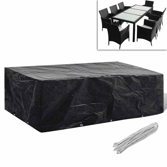 VidaXL Κάλυμμα Επίπλων Κήπου με 8 Κρίκους 300 x 140 x 90 εκ.