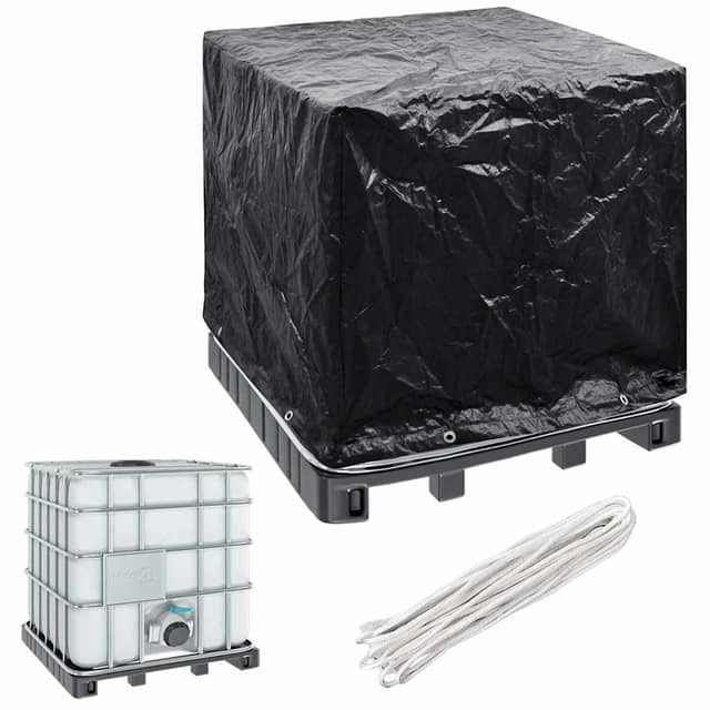 VidaXL Κάλυμμα Παλετοδεξαμενής IBC με 8 Κρίκους 116 x 100 x 120 εκ.