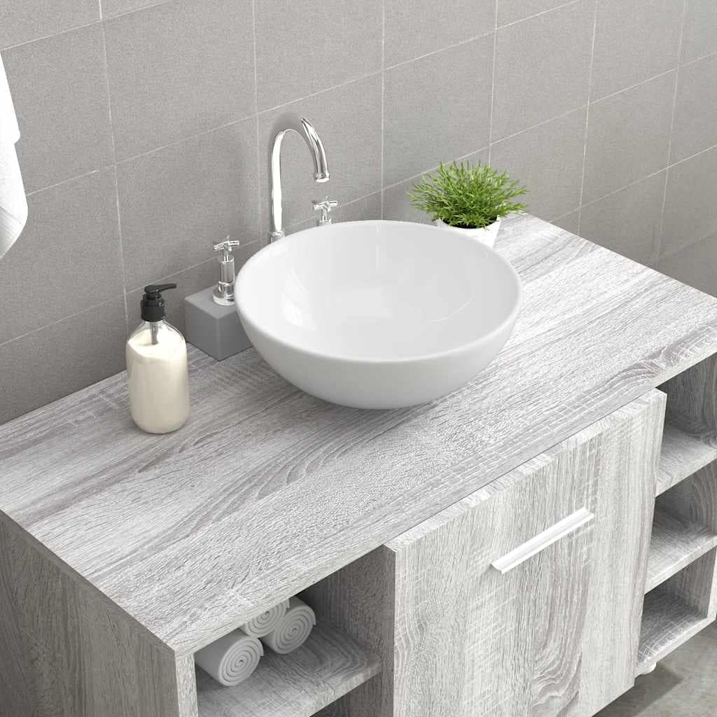 VidaXL Νιπτήρας Λευκός Κεραμικός 28x28x10 εκ.