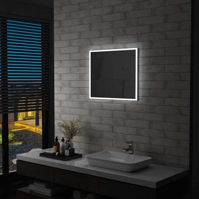 VidaXL Καθρέφτης Μπάνιου Τοίχου με LED 60 x 50 εκ.