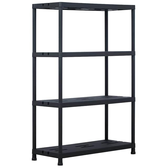 VidaXL Ραφιέρα Μαύρη 220 κ. 90 x 40 x 138 εκ. Πλαστική