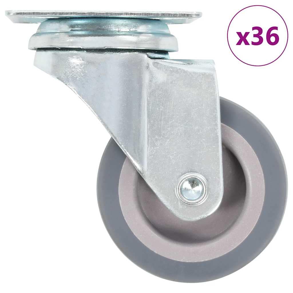 VidaXL Ρόδες Περιστρεφόμενες 36 τεμ. 50 χιλ.
