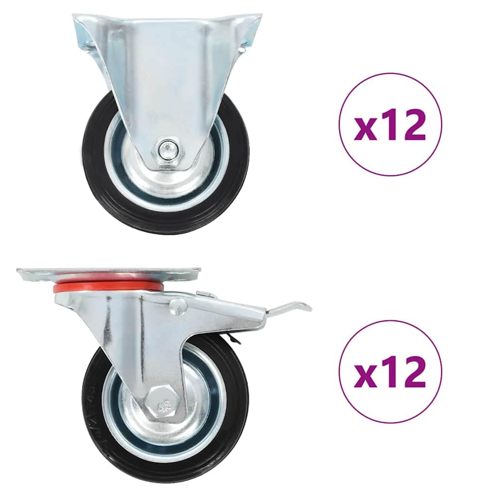 VidaXL Ρόδες 24 τεμ. 75 χιλ.