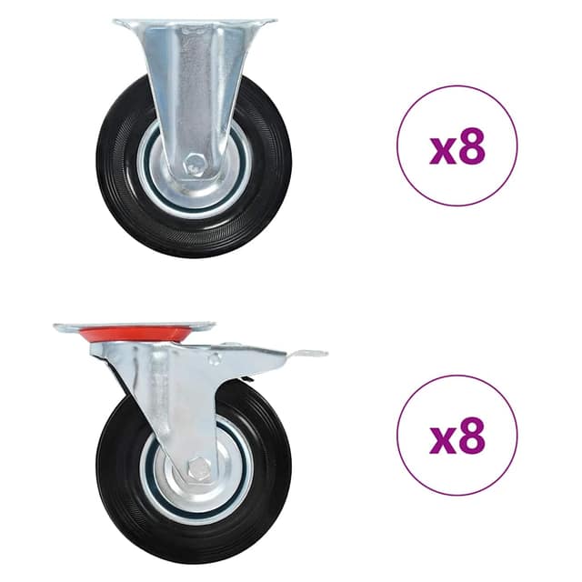 VidaXL Ρόδες 16 τεμ. 125 χιλ.