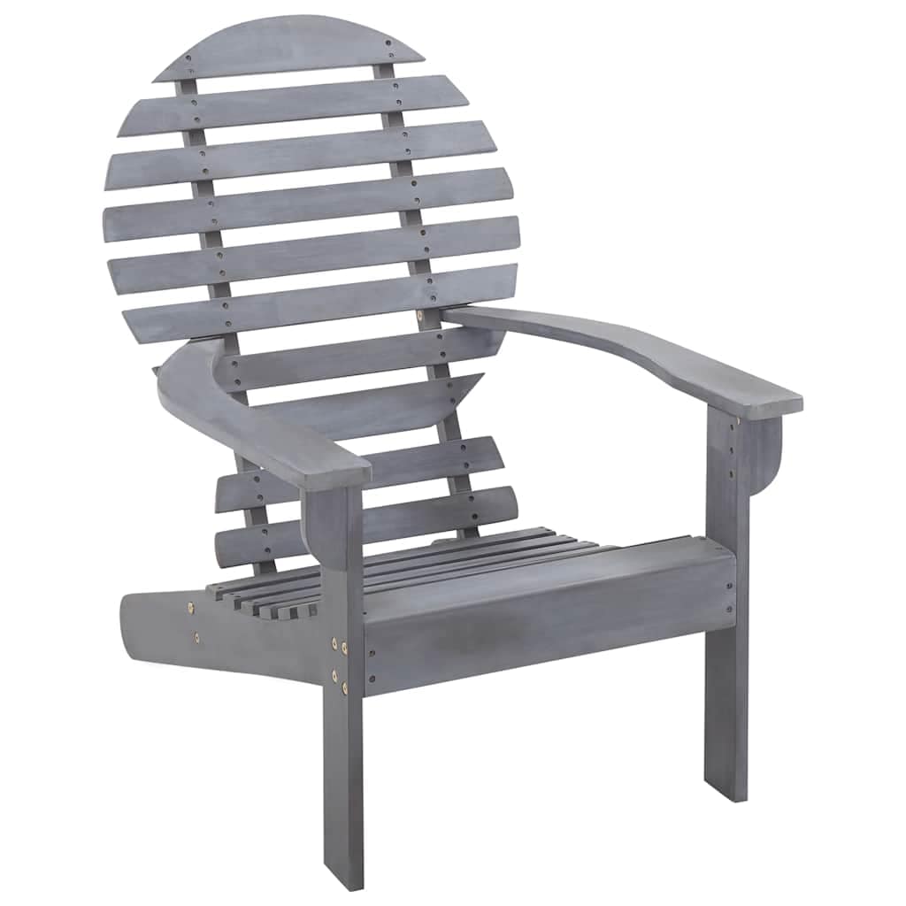 VidaXL Καρέκλα Adirondack Γκρι από Μασίφ Ξύλο Ακακίας