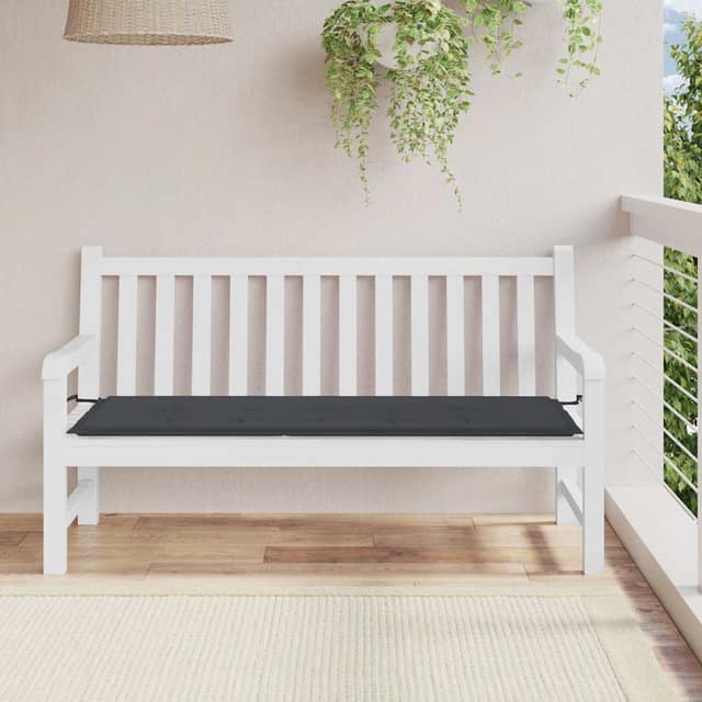 VidaXL Μαξιλάρι Πάγκου Κήπου Μαύρο 150x50x3 εκ. Ύφασμα Oxford