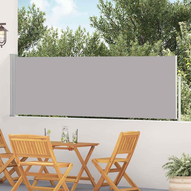 VidaXL Σκίαστρο Πλαϊνό Συρόμενο Βεράντας Γκρι 100 x 514 εκ.