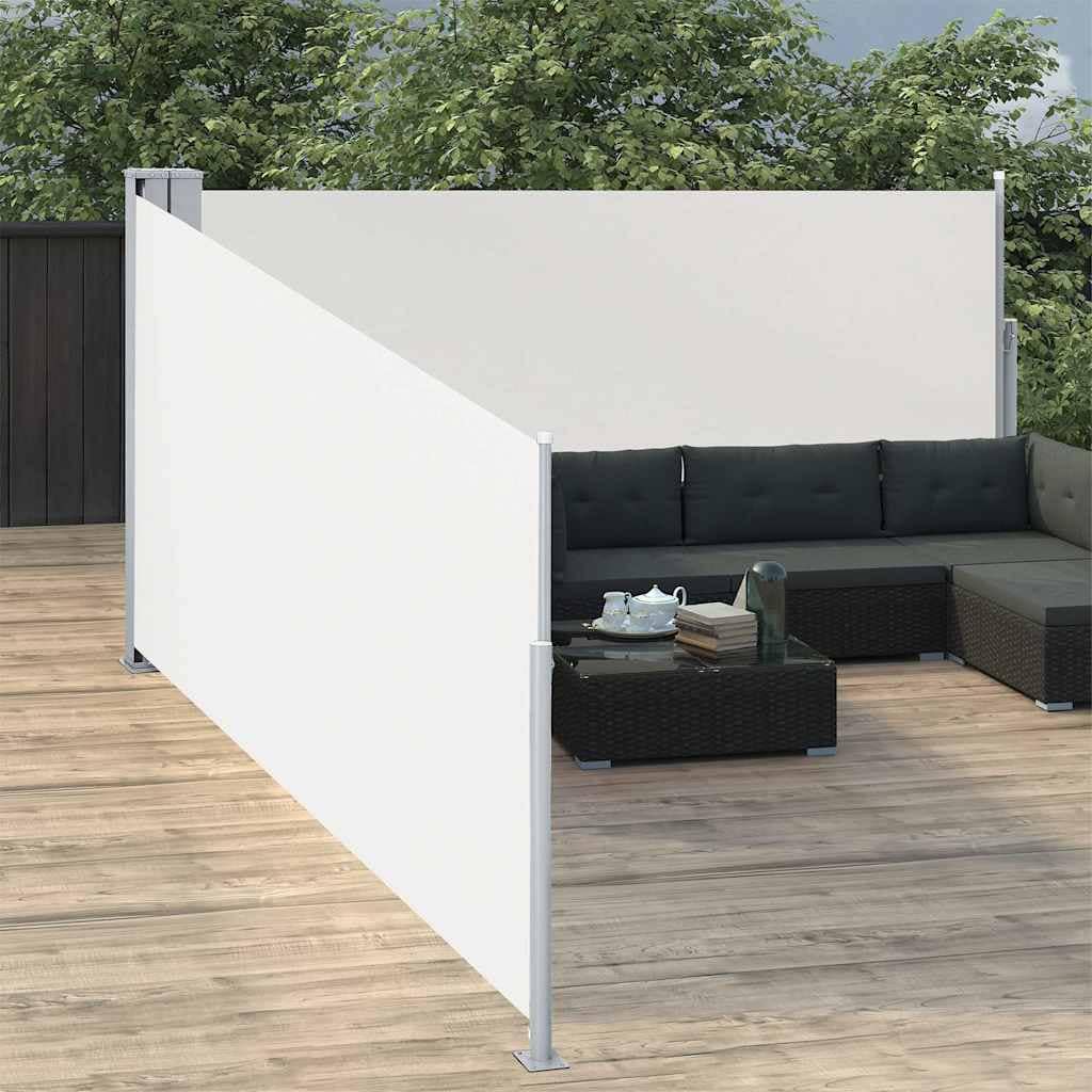 VidaXL Σκίαστρο Πλαϊνό Συρόμενο Κρεμ 100 x 1000 εκ.