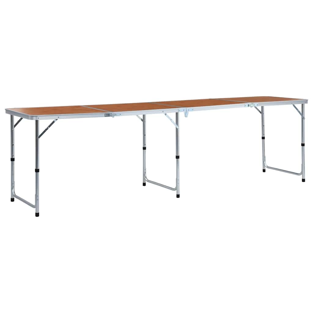 VidaXL Τραπέζι Κάμπινγκ Πτυσσόμενο 240 x 60 εκ. Αλουμινίου