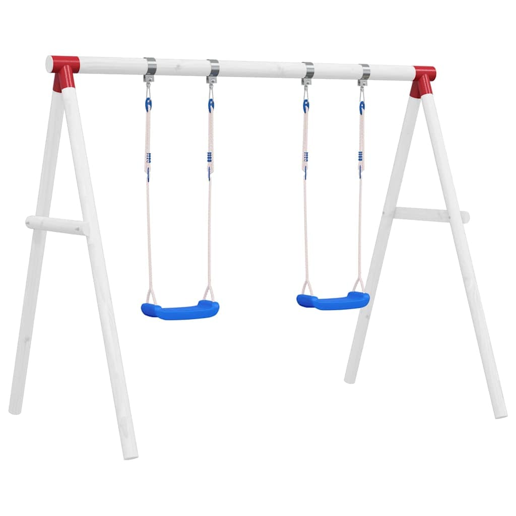 VidaXL Κούνιες με Σχοινιά 2 τεμ. Μπλε 38 x 16 εκ. από Πολυαιθυλένιο