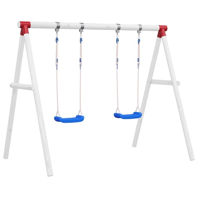 VidaXL Κούνιες με Σχοινιά 2 τεμ. Μπλε 38 x 16 εκ. από Πολυαιθυλένιο