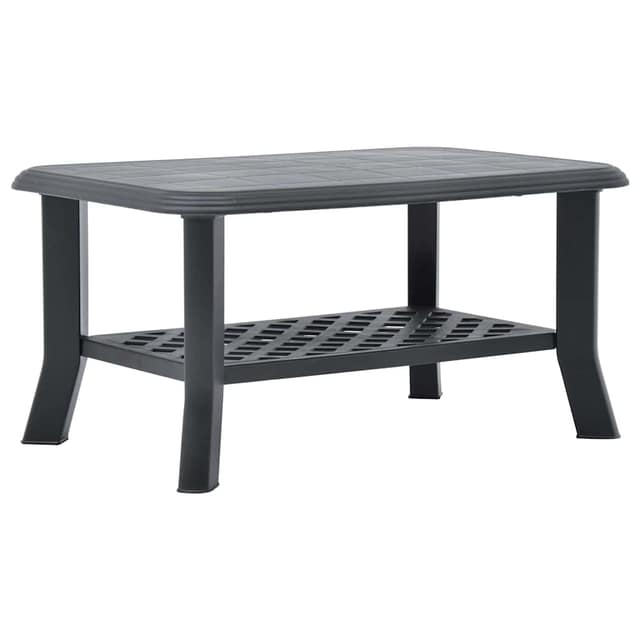 VidaXL Τραπεζάκι Σαλονιού Ανθρακί 90 x 60 x 46 εκ. Πλαστικό