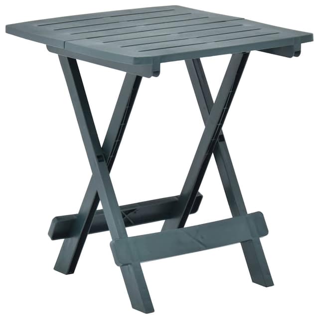 VidaXL Τραπέζι Κήπου Πτυσσόμενο Πράσινο 45 x 43 x 50 εκ. Πλαστικό