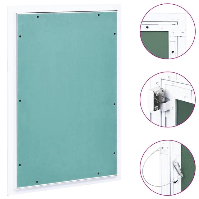 VidaXL Θυρίδα Επίσκεψης Γυψοσανίδας 400 x 600 χιλ. Σκελετός Αλουμινίου