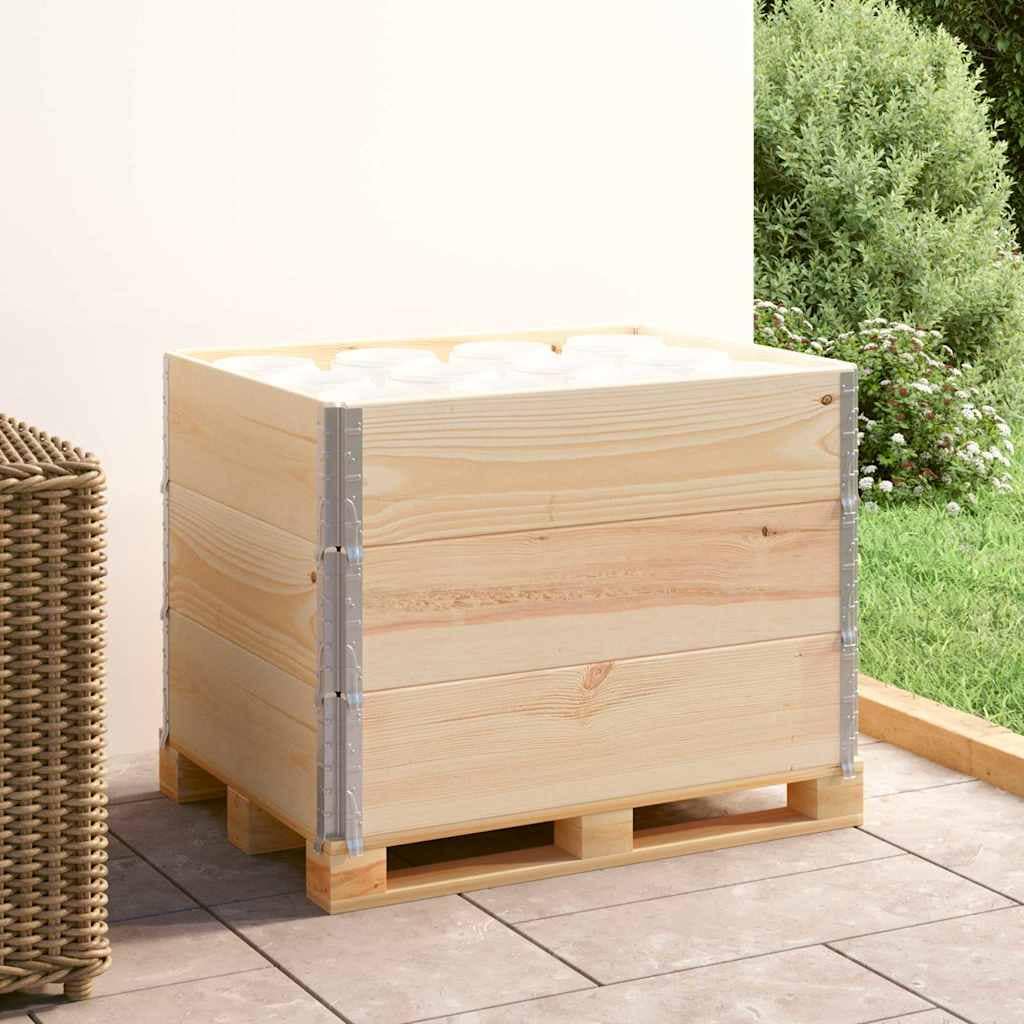 VidaXL Κολάρα Παλέτας 3 τεμ. 60 x 80 εκ. από Μασίφ Ξύλο Πεύκου