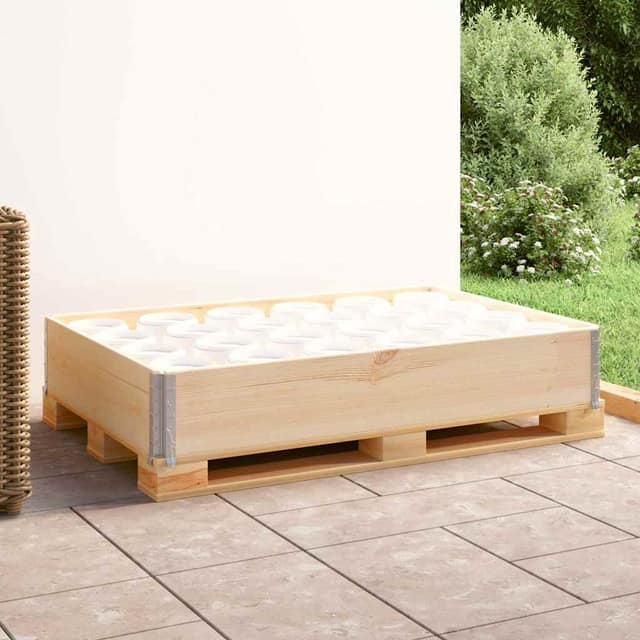 VidaXL Κολάρo Παλέτας 80 x 120 εκ. από Μασίφ Ξύλο Πεύκου