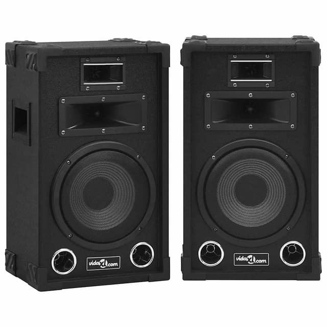 VidaXL Ηχεία Επαγγελματικά Παθητικά Hifi 2 τεμ. Μαύρα 800 W