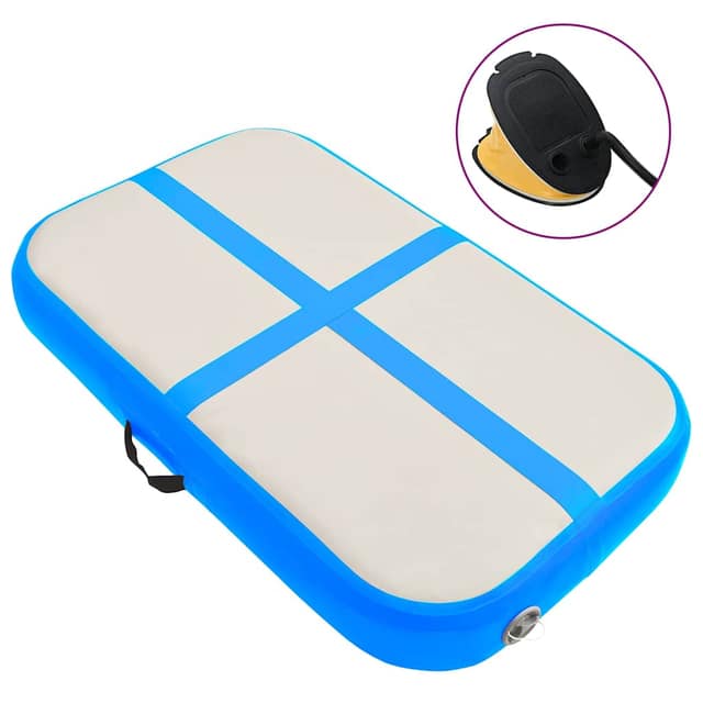 VidaXL Στρώμα Ενόργανης Φουσκωτό Μπλε 60 x 100 x 20 εκ. PVC με Τρόμπα