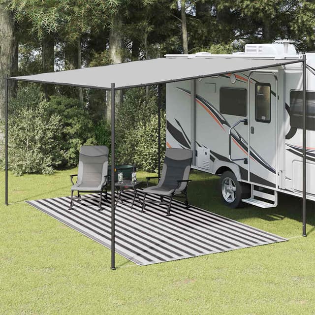 VidaXL Χαλί Σκηνής Ανθρακί / Λευκό 250 x 450 εκ.