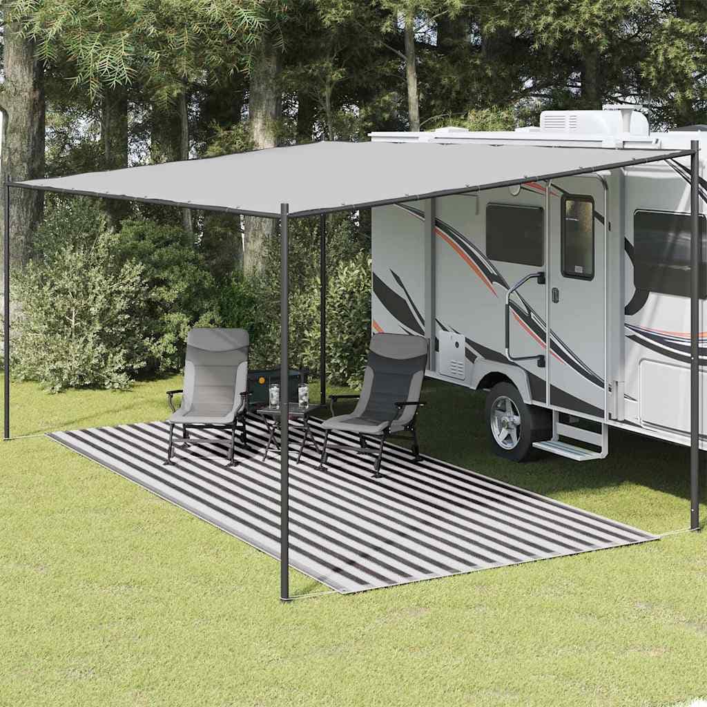 VidaXL Χαλί Σκηνής Ανθρακί / Λευκό 250 x 500 εκ.